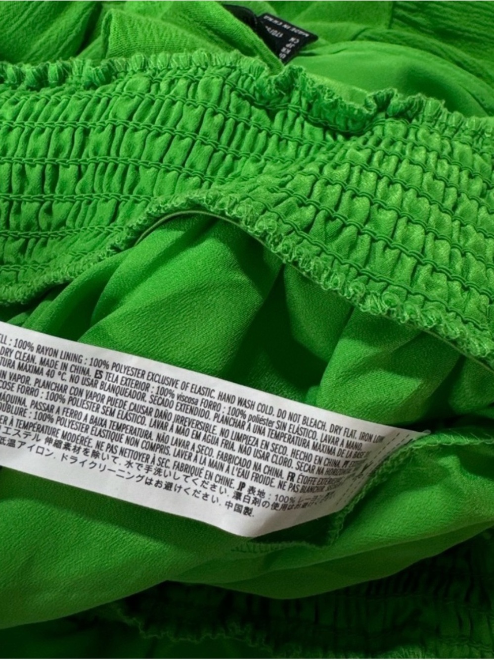 NWOT - FOREVER 21 Romper Bright Green | Large | V-Neck | Summer Beach Boho Neon - Picture 10 of 10